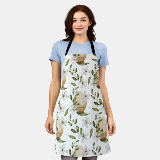 Tablier Motif floral (Porté)