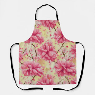 Tablier "Motif floral à l'aquarelle de fleurs de cerisier"