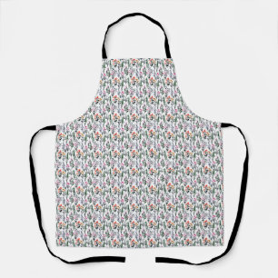 Tablier motif floral à l'aquarelle vintage