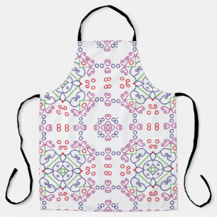 Tablier motif floral Abstrait design abstrait, art, maison
