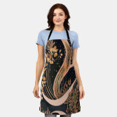 Tablier motif floral Abstrait, pois, vignes (Porté)