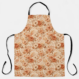 Tablier Motif floral automnal cosy