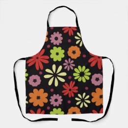 Tablier Motif floral automnal sans couture