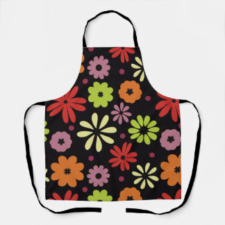 Tablier Motif floral automnal sans couture