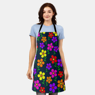 Tablier Motif floral coloré