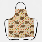 Tablier Motif floral de l'ours (Recto)