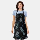 Tablier Motif floral et paisley complexe (Porté)