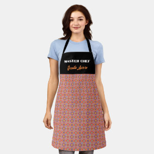 Tablier Motif floral géométrique amérindien de luxe