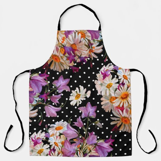 Tablier Motif floral incomparable. Bouquet de fleurs sauva (Recto)