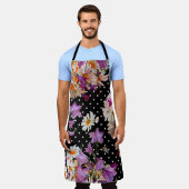 Tablier Motif floral incomparable. Bouquet de fleurs sauva (Porté)