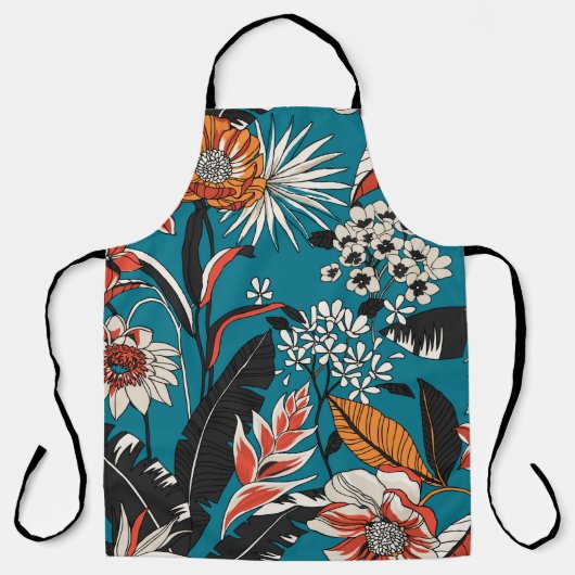 Tablier Motif floral ininterrompu dans (Recto)