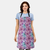Tablier Motif Floral Pastel (Porté)