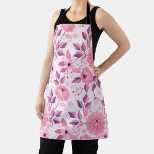Tablier Motif floral rose avec fleurs élégantes