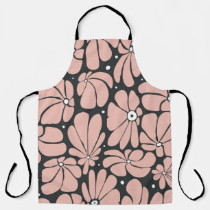 Tablier Motif floral sans couture avec gros fleurs stylisé