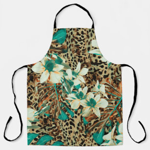 Tablier Motif floral sans soudure avec orchidées