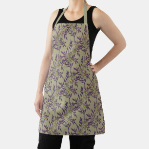 Tablier Motif floral vibrant avec des marguerites jaunes