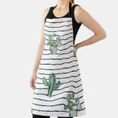 Tablier Motif fluide cactus aquarelle (Insitu)