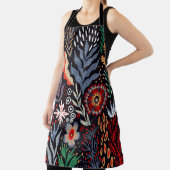 Tablier Motif folklorique, design textile transparent avec (Insitu)