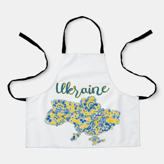 Tablier Motif folklorique et typographie ukrainienne (Recto)