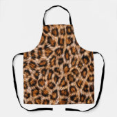 Tablier Motif Fourrure Marron Chat Léopard Jaguar (Recto)