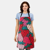 Tablier Motif Fraise (Porté)