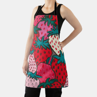Tablier Motif Fraise