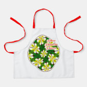 Tablier Motif frangipanier jaune (Recto)