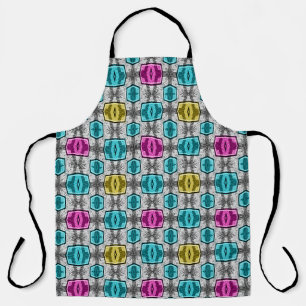 Tablier Motif géométrique 60 rétro