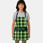 Tablier Motif géométrique à maille verte (Insitu)