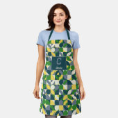 Tablier Motif géométrique Abstrait Bauhaus moderne (Porté)