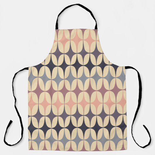 Tablier Motif géométrique Abstrait des triangles rétro (Recto)