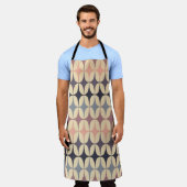 Tablier Motif géométrique Abstrait des triangles rétro (Porté)