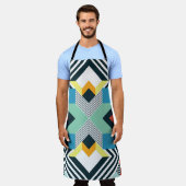 Tablier Motif géométrique Abstrait moderne. (Porté)