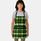 Tablier Motif géométrique britannique Green Plaid Mesh (Insitu)