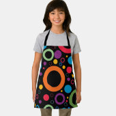 Tablier Motif géométrique coloré avec symétrie blanc (Insitu)