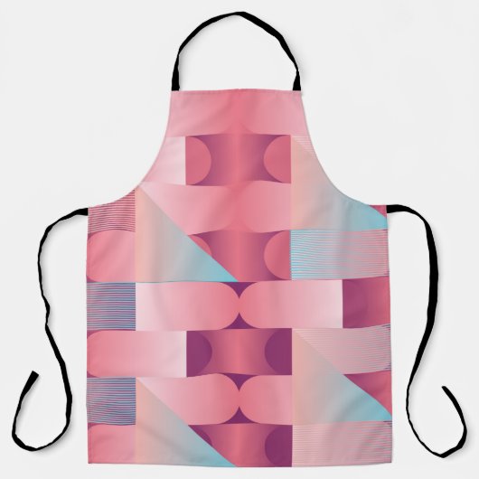 Tablier Motif géométrique de surface avec triangles, cercl (Recto)