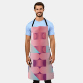 Tablier Motif géométrique de surface avec triangles, cercl (Porté)