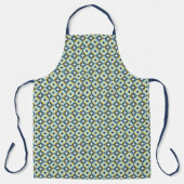 Tablier Motif géométrique Gold & Blue (Recto)