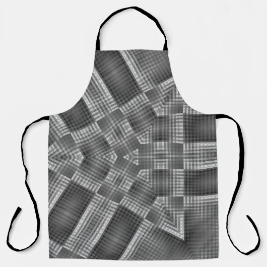 Tablier Motif géométrique gris (Recto)