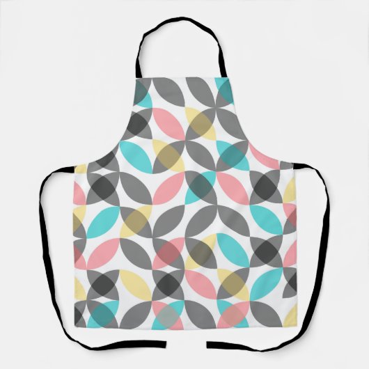 Tablier Motif géométrique moderne, amusant, ludique (Recto)