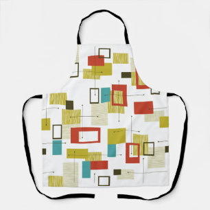 Tablier Motif géométrique moderne du milieu du siècle