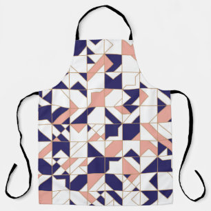 Tablier Motif géométrique moderne transparent