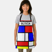 Tablier Motif géométrique Mondrian Art Style moderne (Insitu)