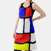 Tablier Motif géométrique Mondrian Art Style moderne (Insitu)