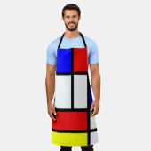 Tablier Motif géométrique Mondrian Art Style moderne (Porté)