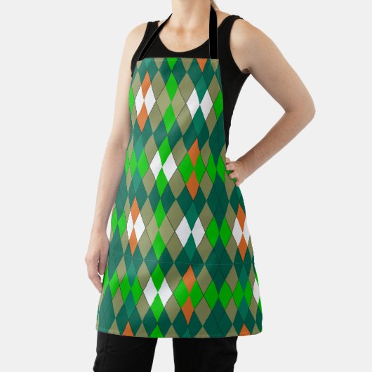 Tablier Motif géométrique multicolore losanges minimalisme (Insitu)