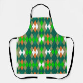 Tablier Motif géométrique multicolore losanges minimalisme (Recto)