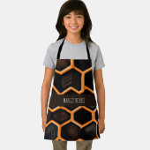 Tablier motif géométrique orange 3D (Insitu)