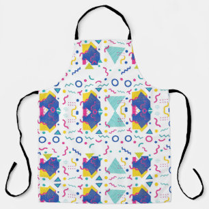 Tablier Motif géométrique Retro Memphis