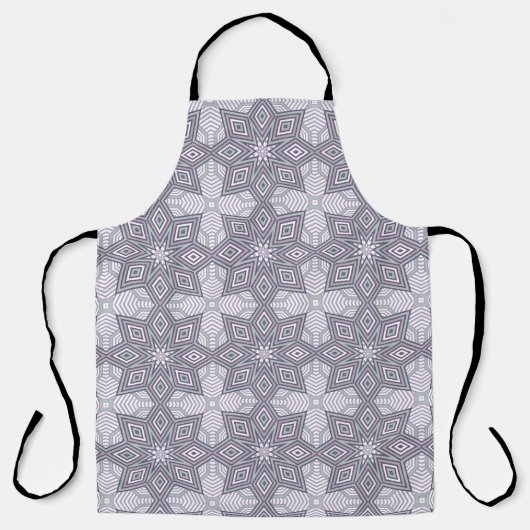 Tablier Motif géométrique rétro multicolore (Recto)